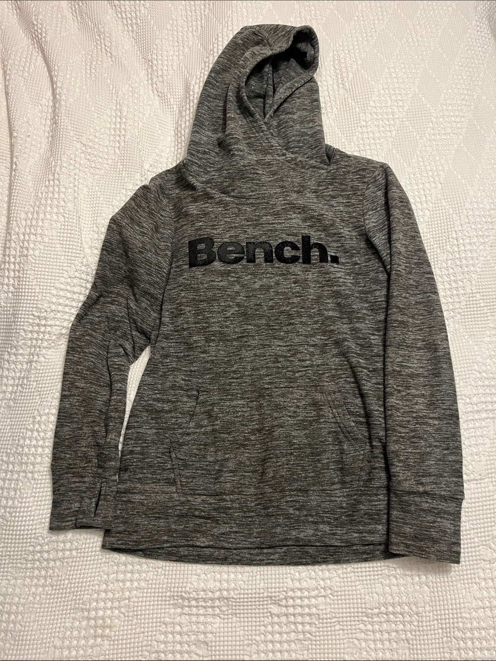 Bench Heather Gray Logo Hooded Pullover